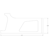 Cessna 206 Interior - Stationair LH Rear Molding - U206F, TU206F, U206G, TU206G (1972 - 1986), 1200656 - 17 - 21B
