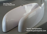PIPER WING TIPS, PA - 28 (Taper Wing) (Nav Light Pad Size 6" or 4"), 35115 - 01, 35115 - 00, 60 - 33 - 80A - Texas Aeroplastics